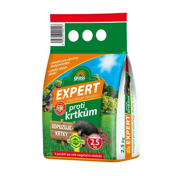 Trávníkové hnojivo Expert odpuzující krtky